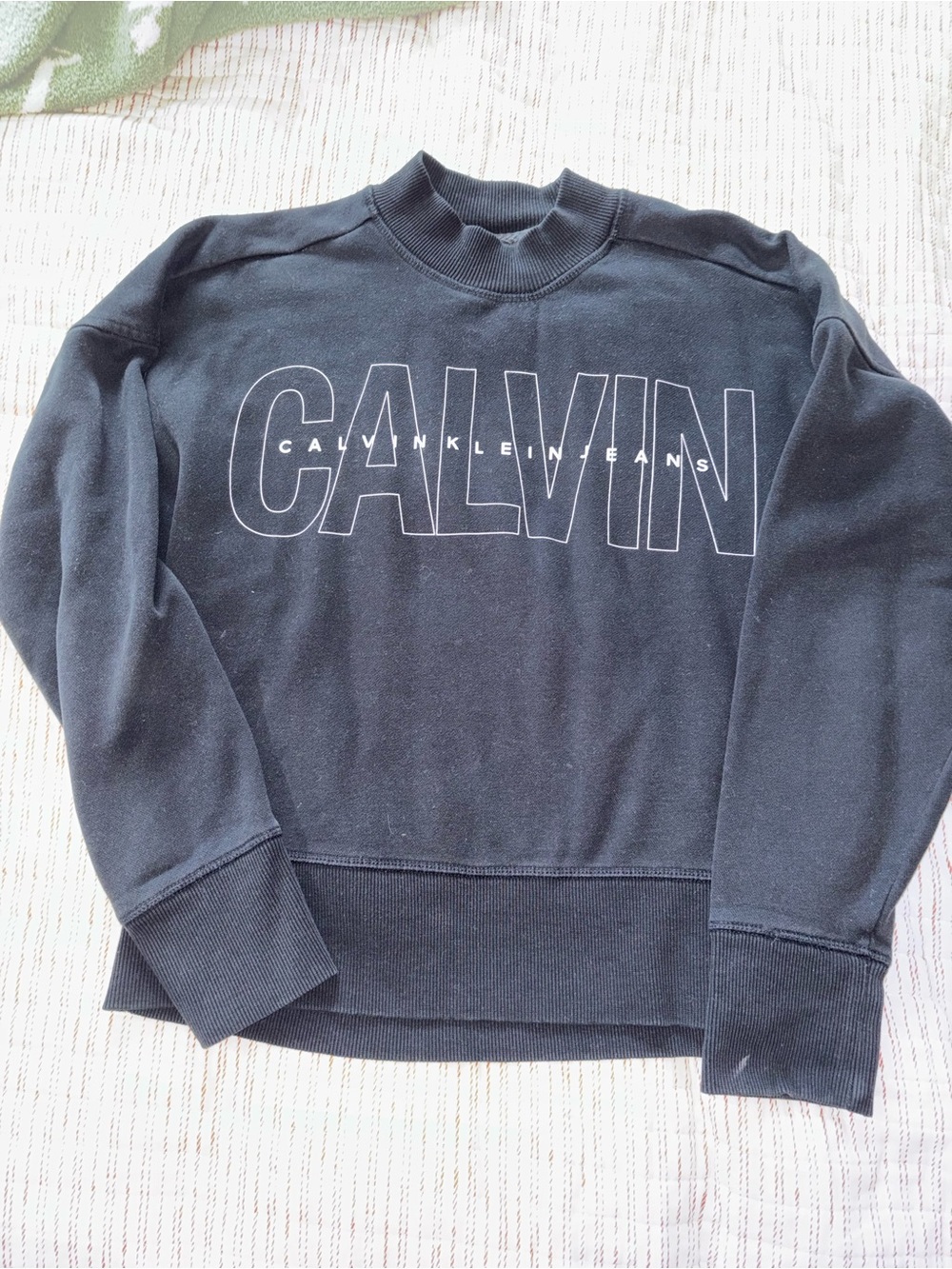 Calvin Klein Jeans Black Logo Crewneck Sweater